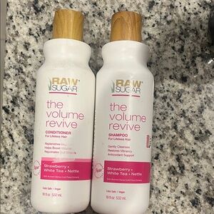 Raw Sugar The Volume Revive Shampoo and Conditioner Set - White